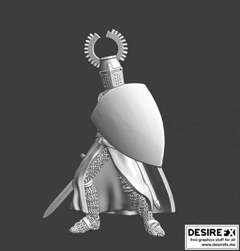 德意志条顿大团长 3D打印模型|﻿Medieval Teutonic Grand master