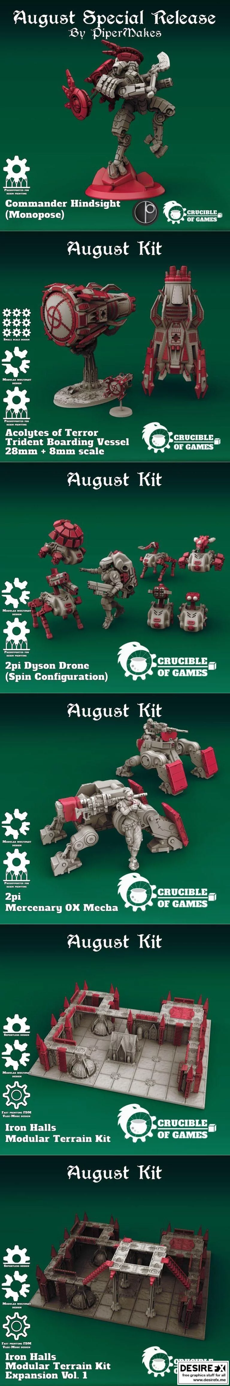 游戏炼狱：暗黑之刃3D打印模型|﻿Crucible of Games August 2021