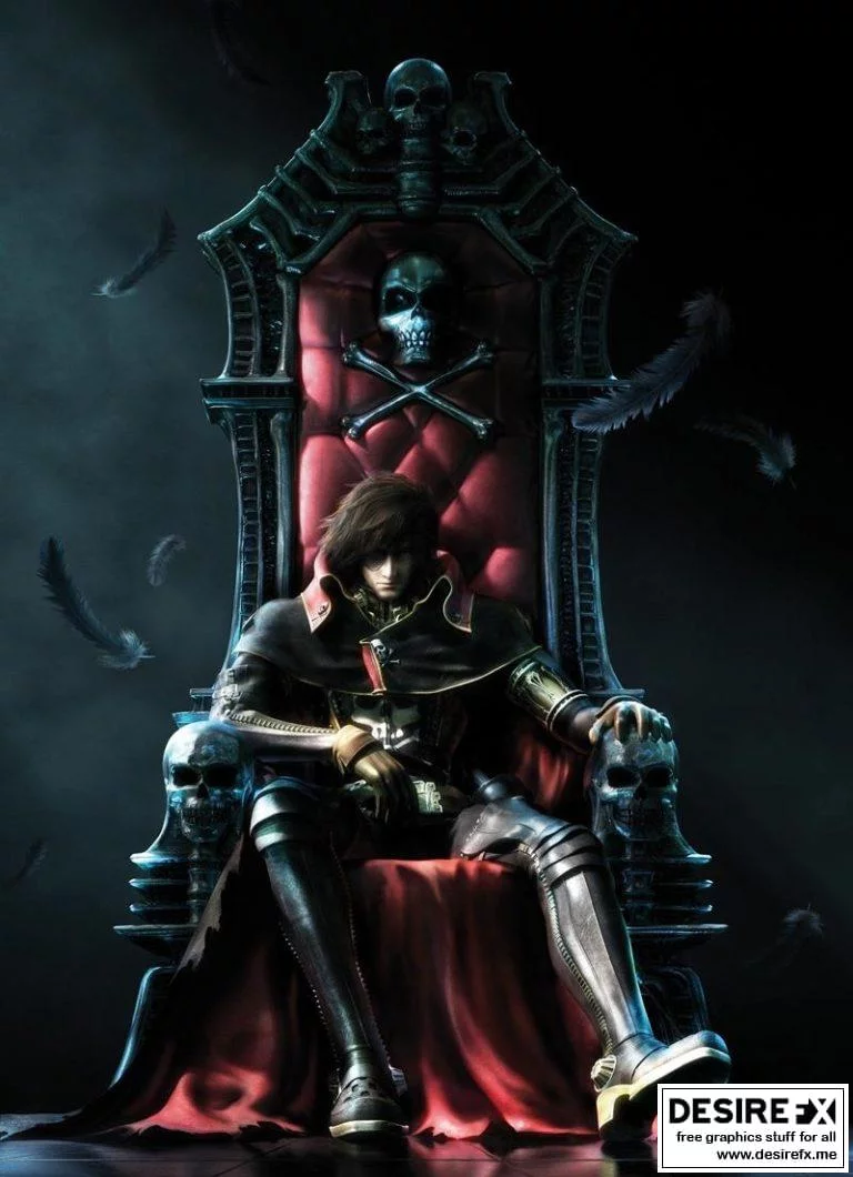 Harlock中的信息，该标题中用-隔开的部分一般为工作室名称-作品名称-角色名称，作品名称大部分为动漫、游戏、电影等，现在只需要根据作品和角色名称相关和3D打印模型重新拟定一个中文标题，直接输出最终结果：

Harlock 3D打印模型集|﻿Harlock