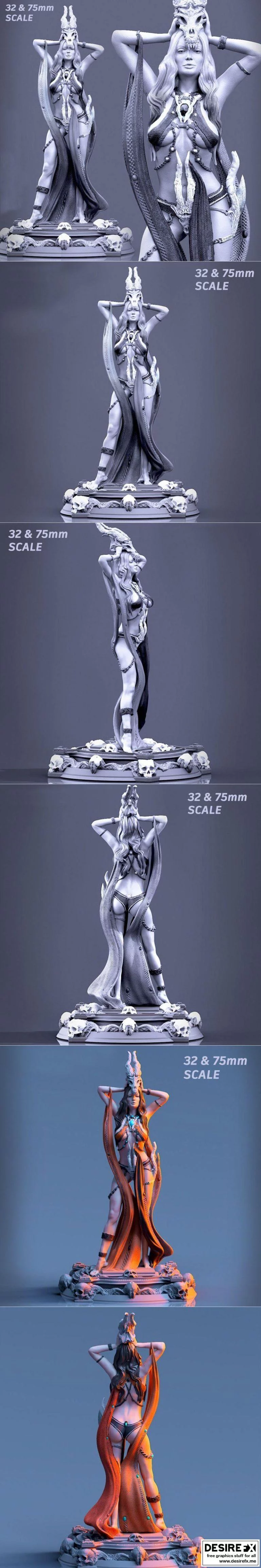 骨龙 necromancer 3D打印模型|﻿Boneflesh Dragon Necromancer