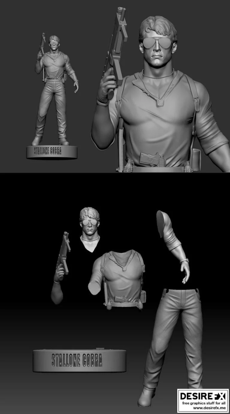 斯巴达克：cobra 3D打印模型|Stallone Cobra