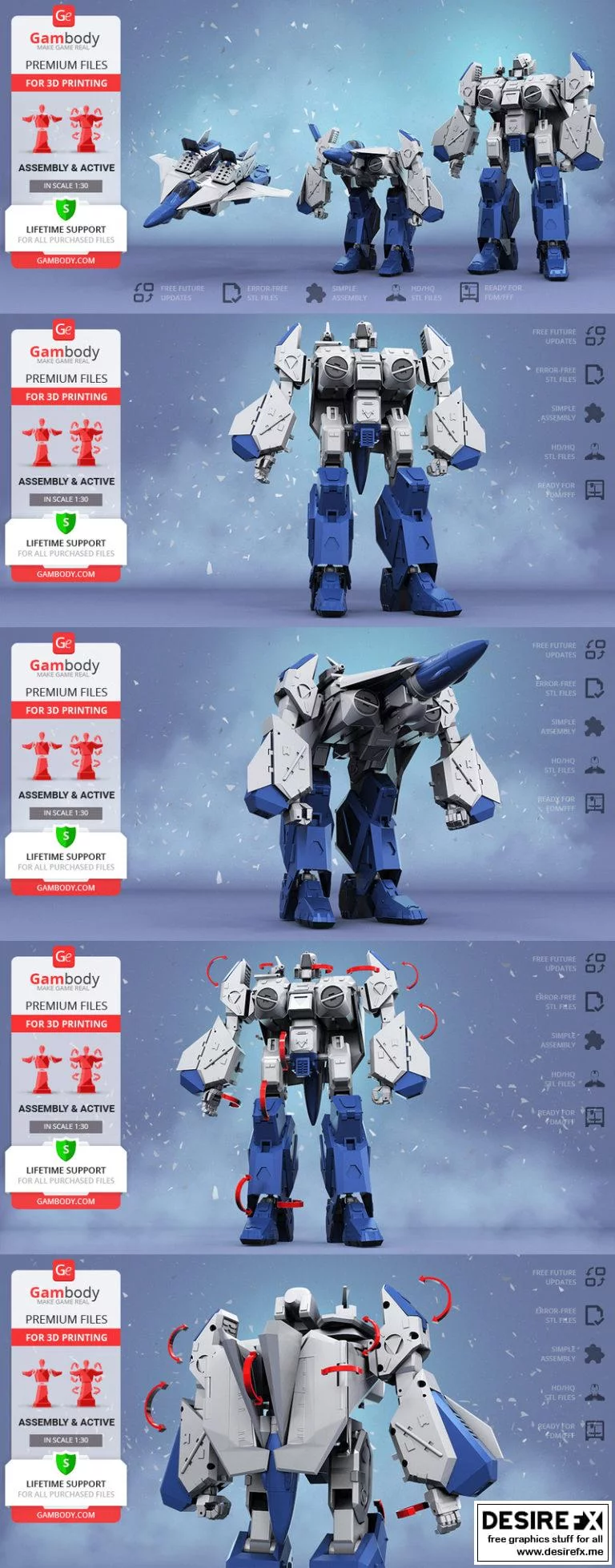 Robotech VFA-6 Alpha 3D打印模型|Robotech VFA-6 Alpha