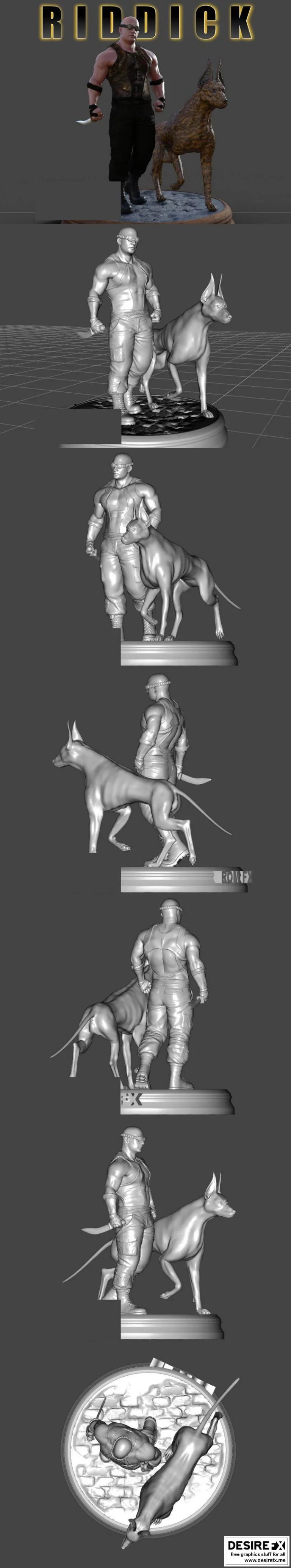 Riddick 3D打印模型|Riddick Action Figure