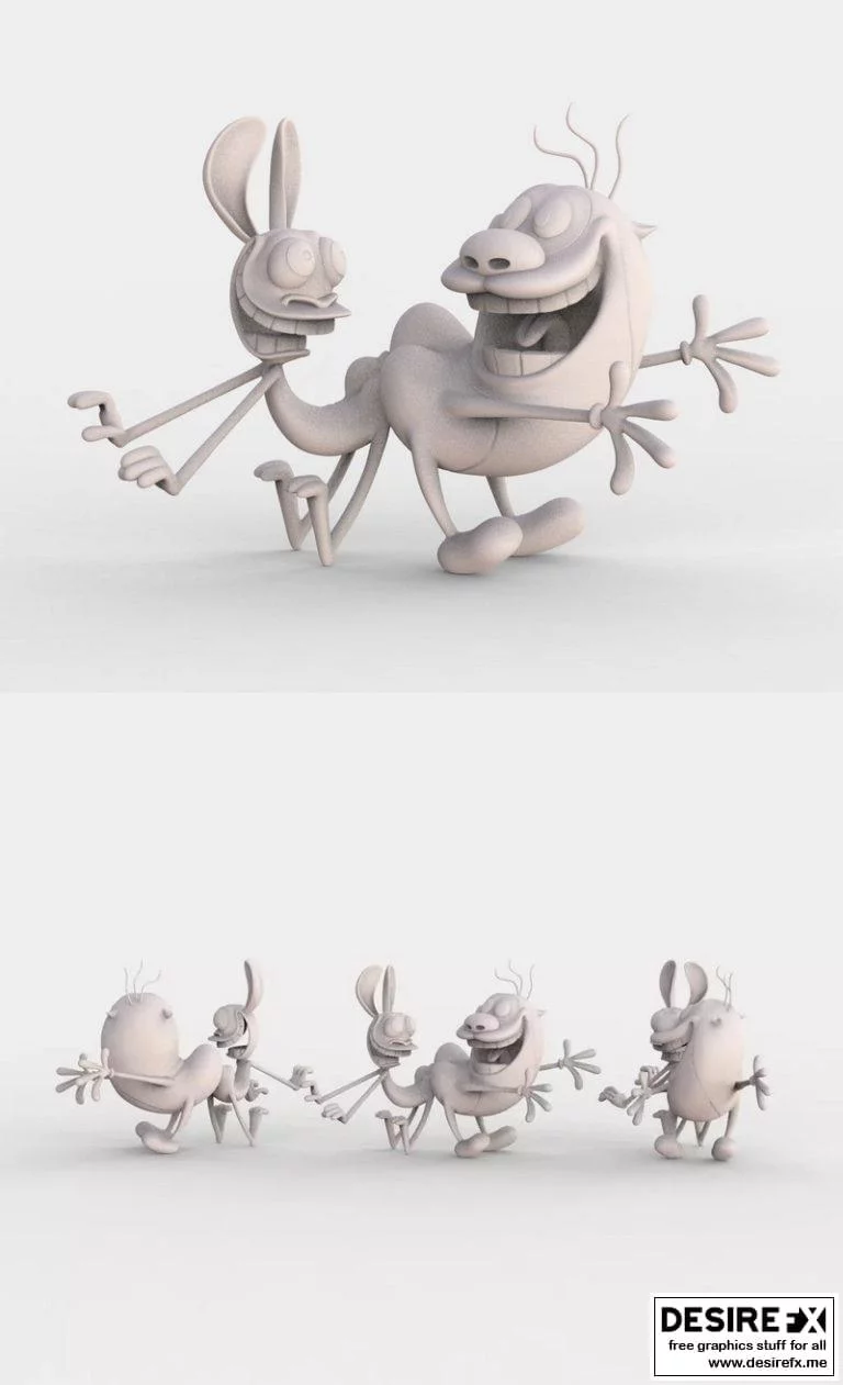 Ren & Stimpy 3D打印模型集|Ren & Stimpy