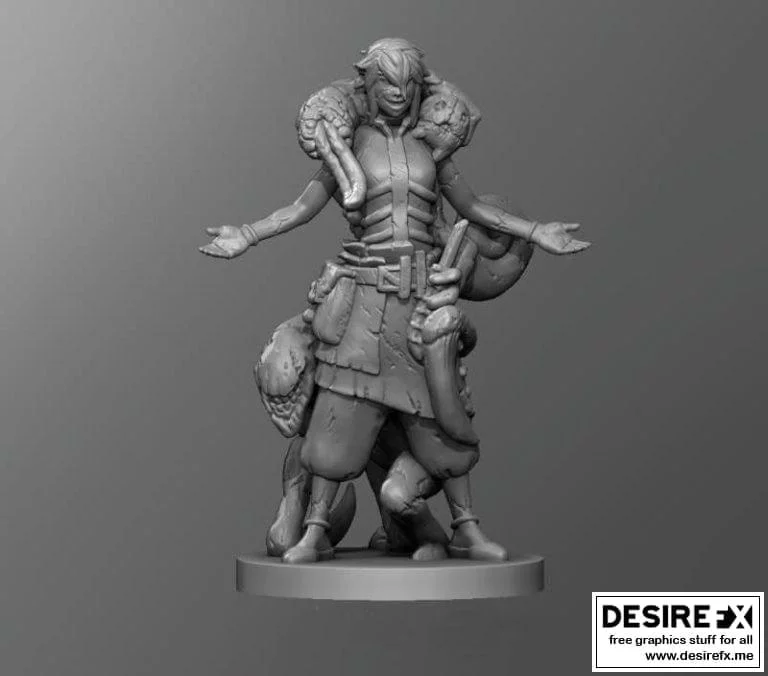 Carnomancer女性角色3D打印模型|﻿Carnomancer Female