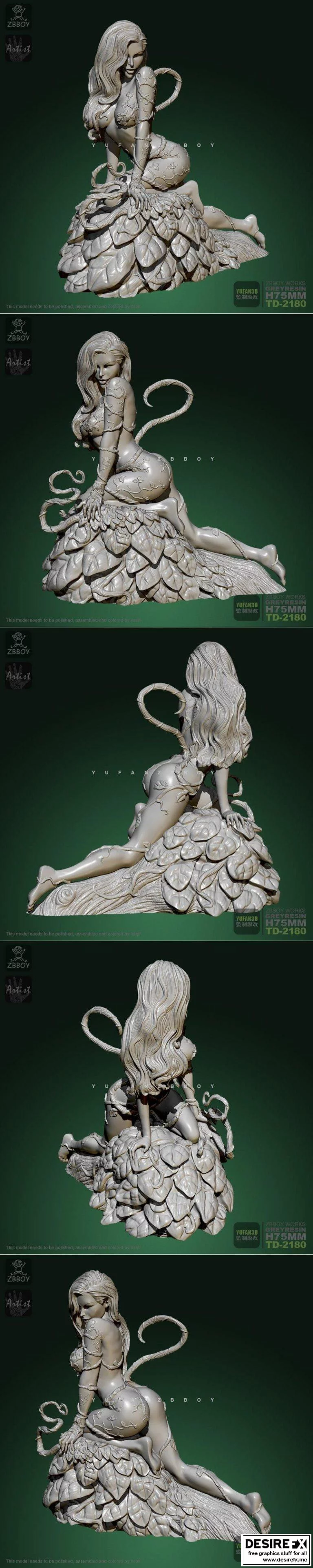 毒藤女 v1 3D打印模型|﻿Poison Ivy v1