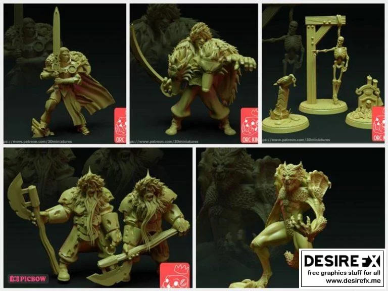 奥术王座迷你模型 2021年7月版|﻿Orc King Miniature July 2021