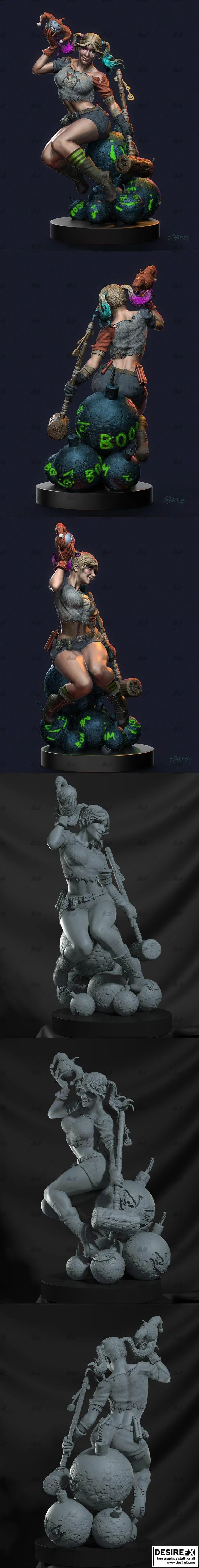 哈莉奎因3D打印模型|﻿Harley Quinn