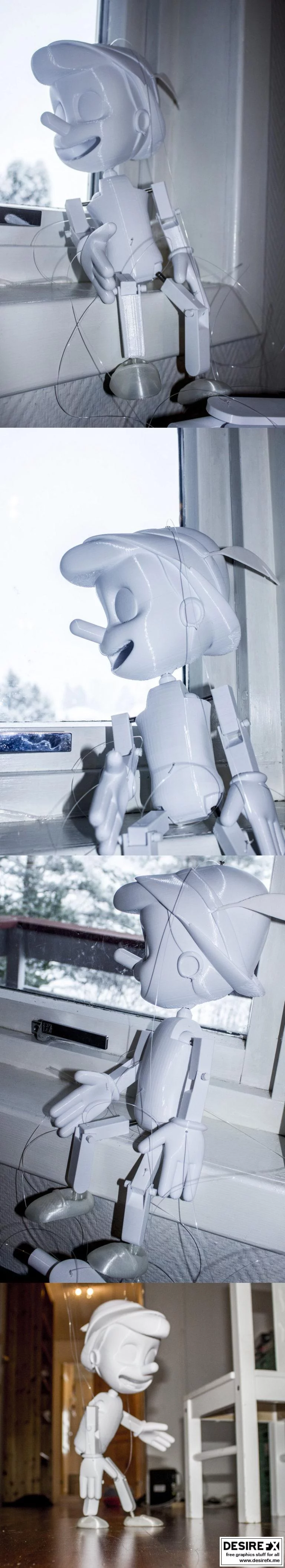 木偶奇遇记 木偶匹诺曹 3D打印模型|Pinocchio puppet