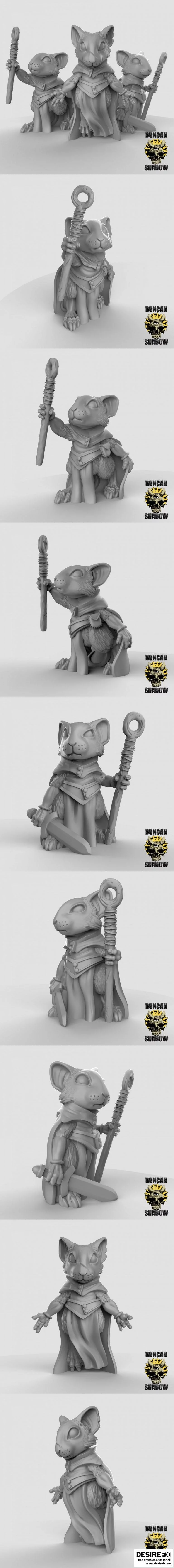 肌肉魔法师3D打印模型|Mousle Sorcerers