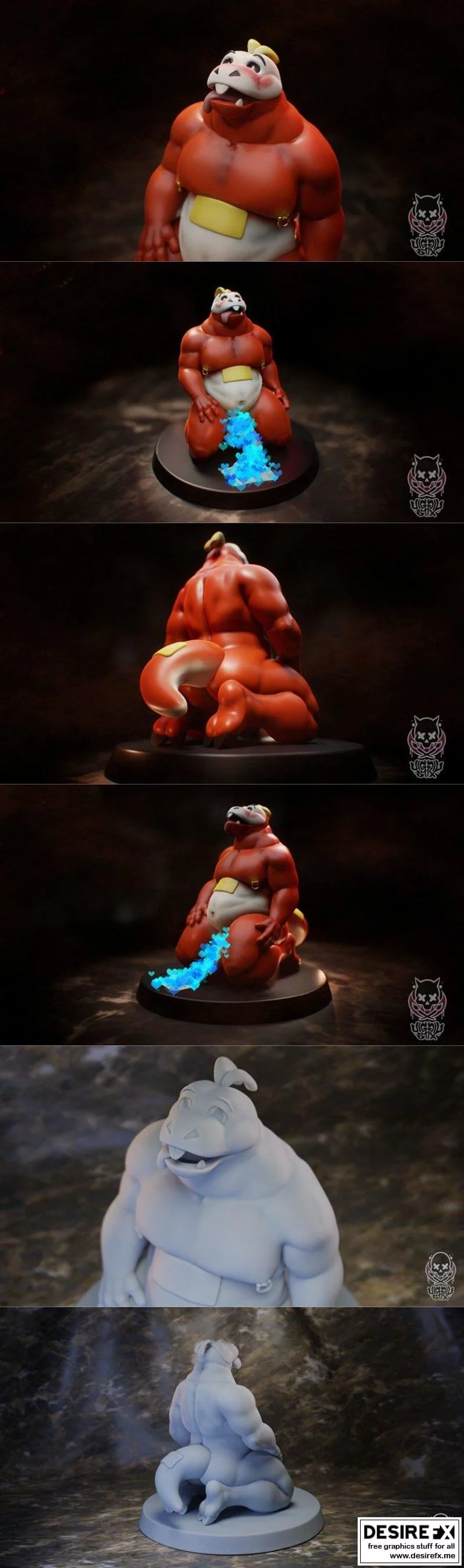 Fuecoco动漫游戏角色3D打印模型集|﻿Fuecoco