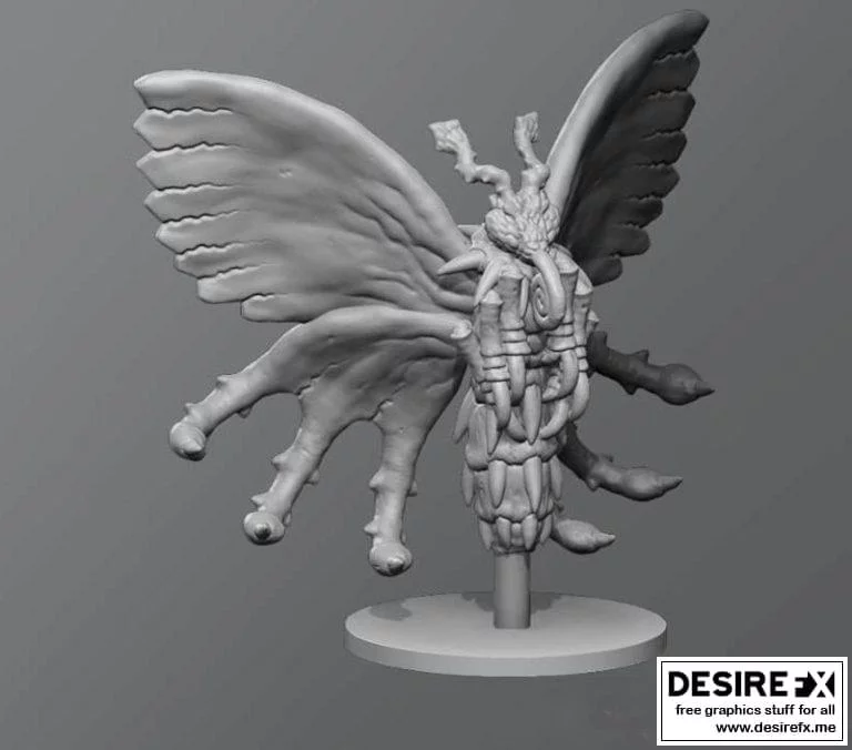 毒蝶：3D打印模型还原动漫经典角色|﻿Poison Butterfly