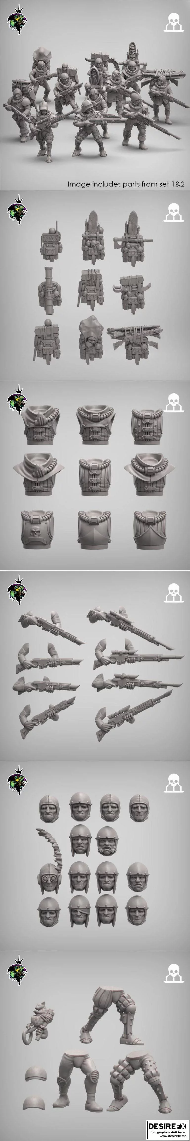 reptilian overlord 3d打印模型|﻿Reptilian Overlords Mercenaries and Militia Sci-Fi Expansion