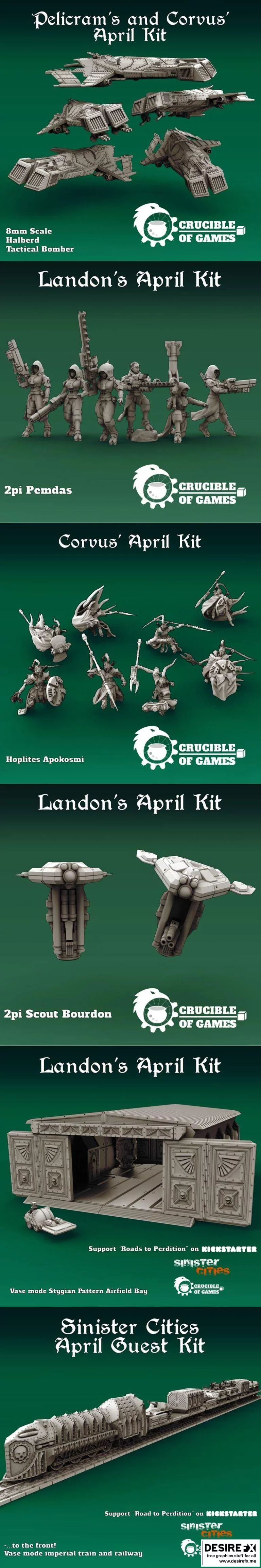 游戏炼狱 April 2021：3D打印模型集——动漫角色还原系列|﻿Crucible of Games April 2021