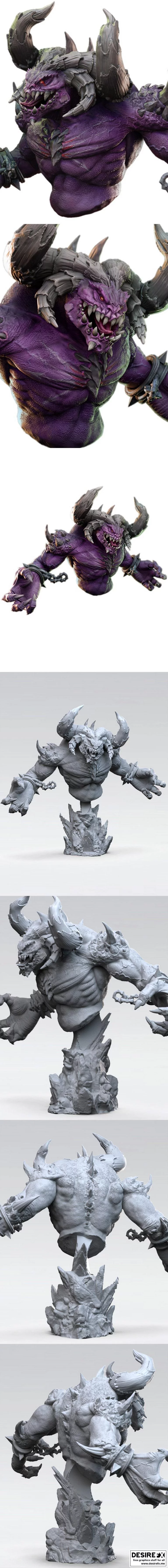 heliotrope地狱逃生者 bust 3D打印模型|Heliotrope Hellscaper Bust