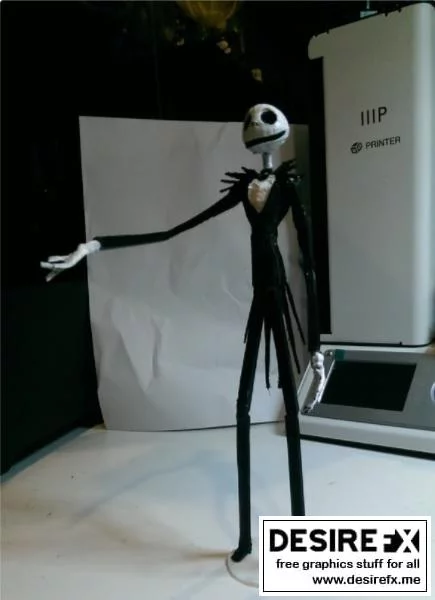 史克威尔艾尼克斯-杰克·斯克利顿-3D打印模型|Poseable Jack Skellington