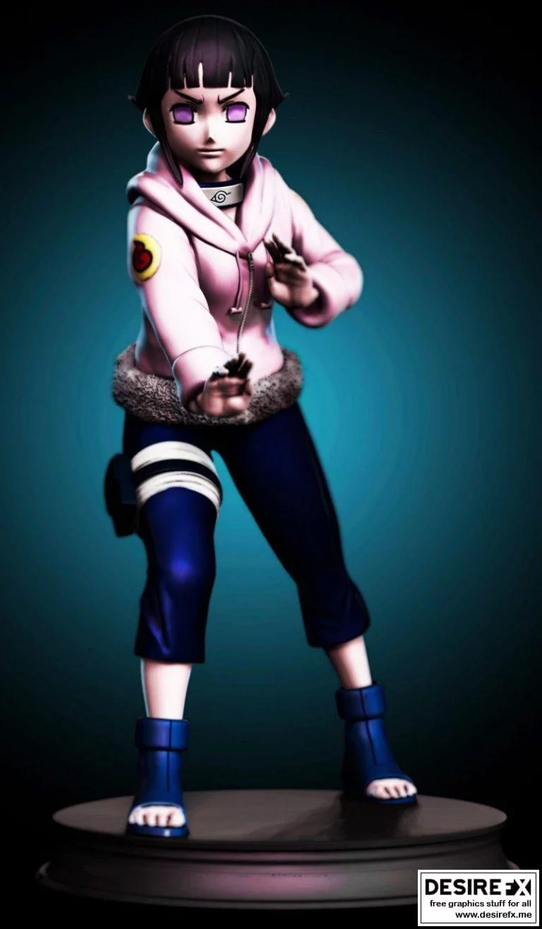 Naturo动漫角色Hinata 3D打印模型|Hinata from Naturo