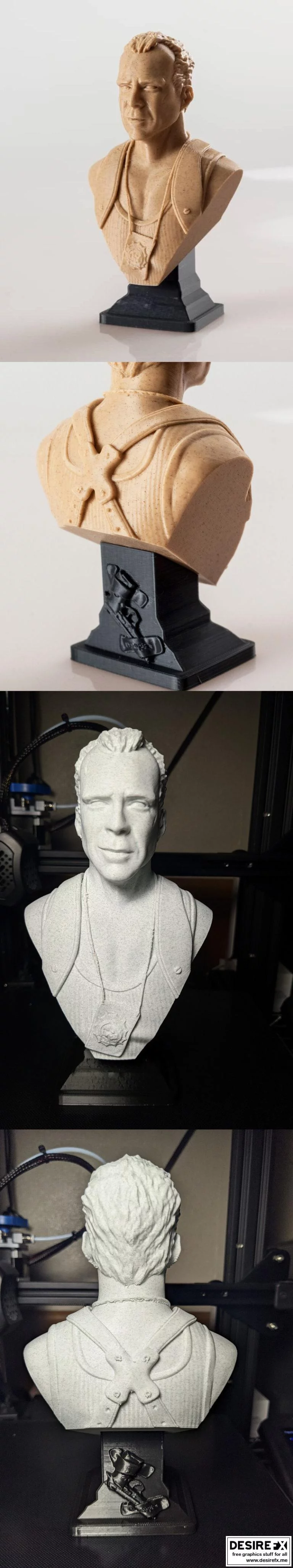 约翰·麦克莱恩 3D打印模型|John McClane bust