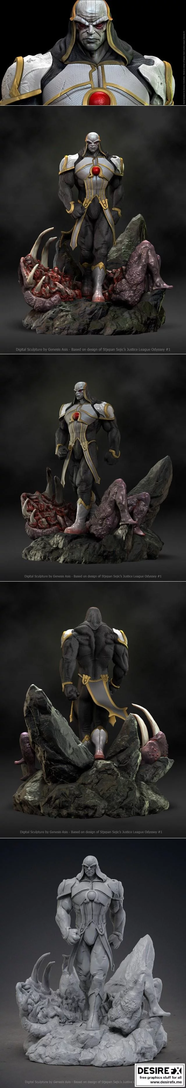 正义联盟 Odyssey 黑暗之王3D打印模型|﻿Darkseid Justice League Odyssey