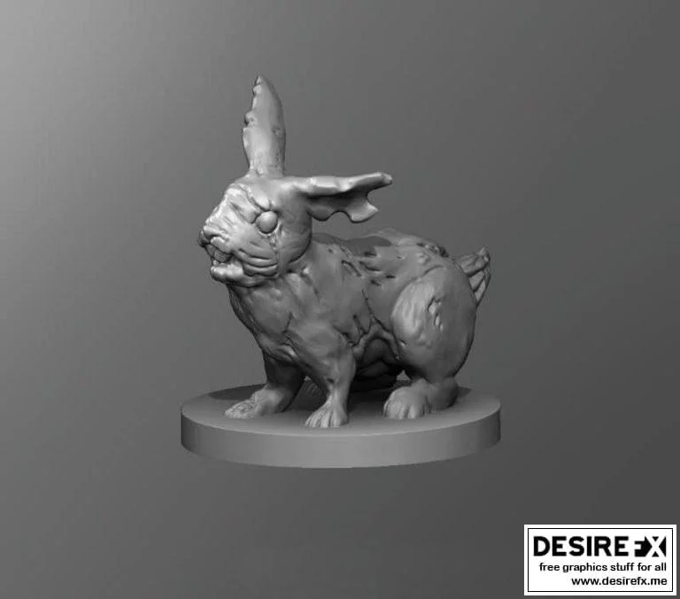 僵尸兔子3D打印模型|﻿Zombie Rabbit