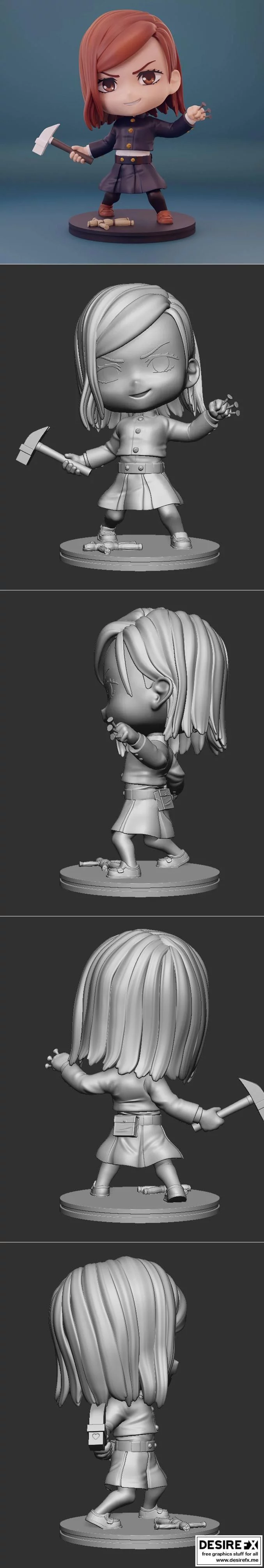 极渊之境·诺巴拉·库吉萨基 3D打印模型|Nobara Kugisaki – Kyuusan