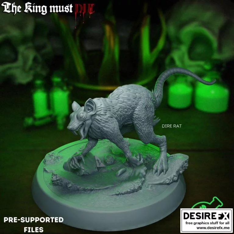 Dire Rat - 机械鼠 - 3D打印模型|﻿Dire Rat