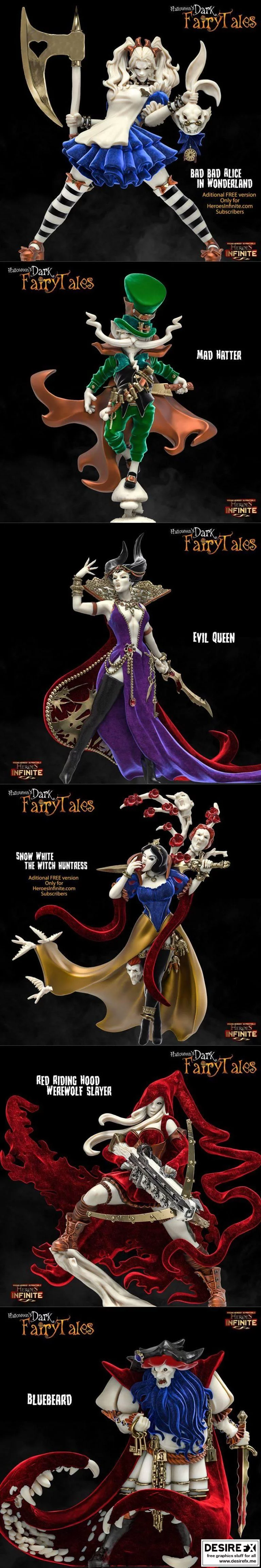 完整英雄系列3D打印模型集|﻿Complete Heroes minus Exclusive SW