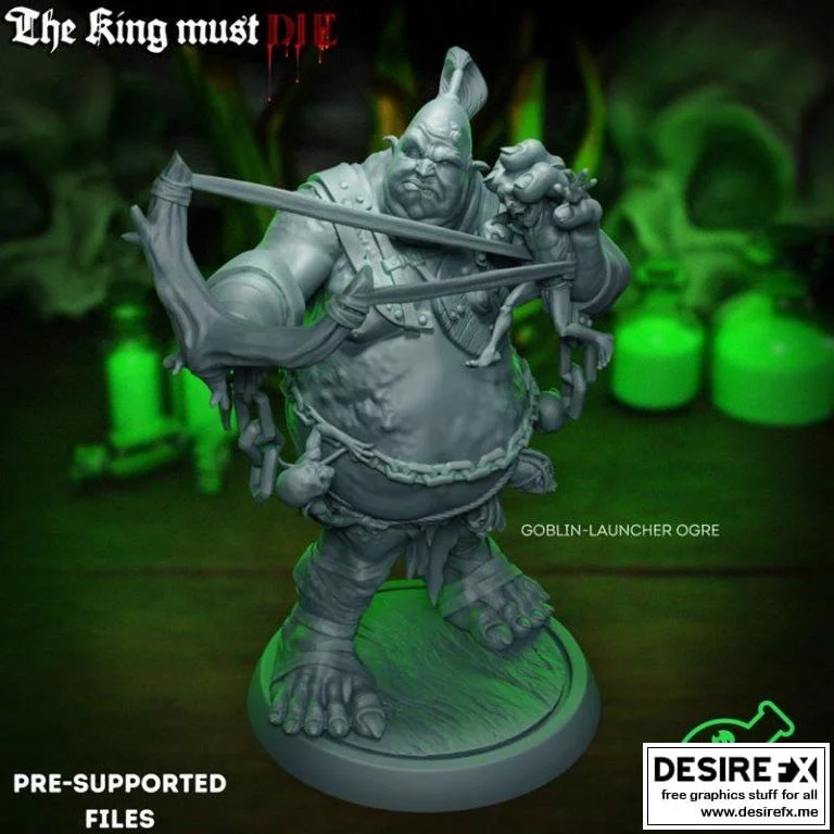 Goblin Launcher Ogre 3D打印模型|﻿Goblin Launcher Ogre