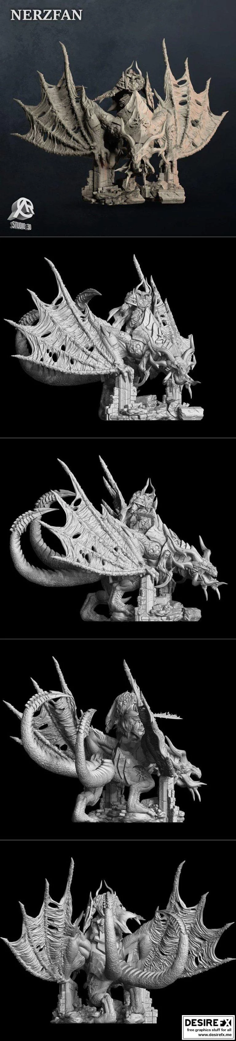 Nerzfan动漫游戏角色3D打印模型集|﻿Nerzfan