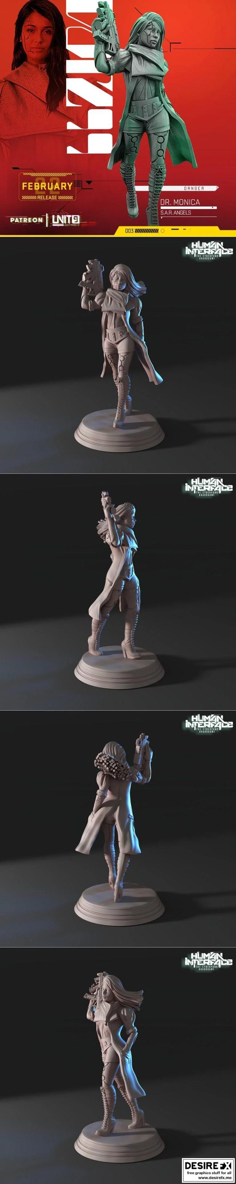 Dr. Monica 3D打印模型集|﻿Dr. Monica