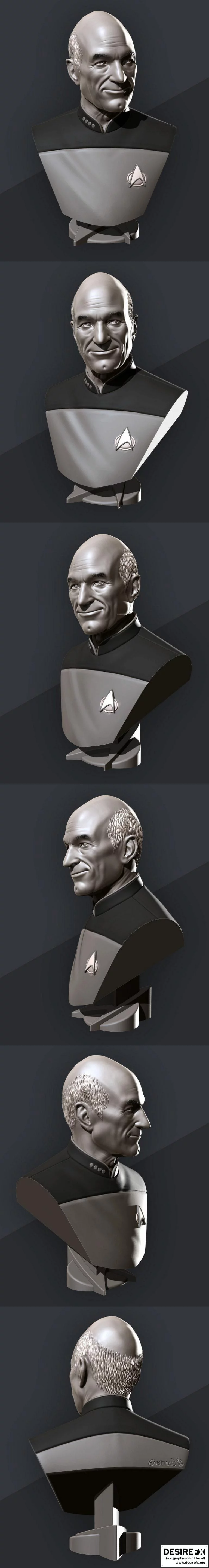 Eastman – 哥谭之影 邓肯·皮卡德立体制作模型|Eastman – Picard Bust