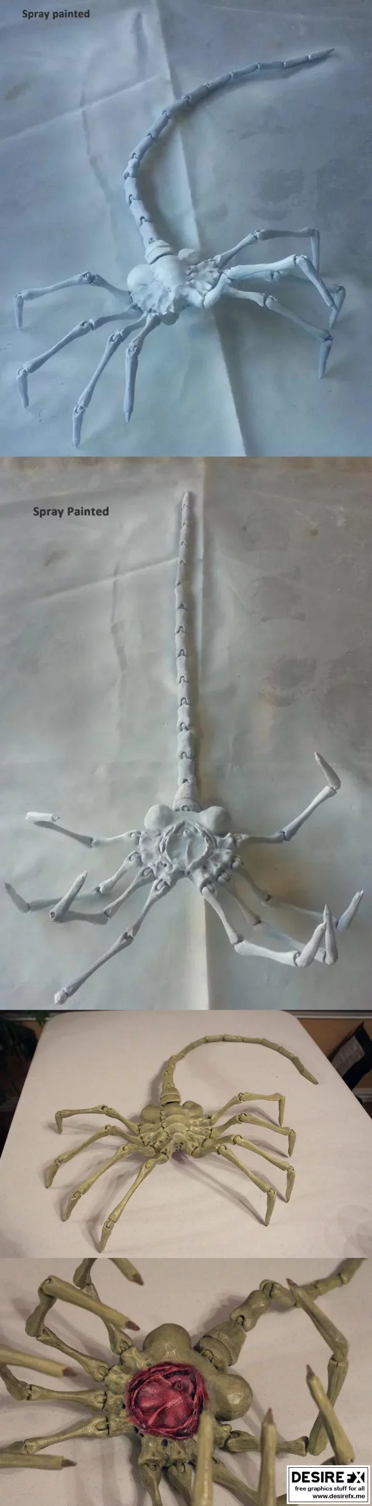 外星寄生体3D打印模型|Facehugger alien