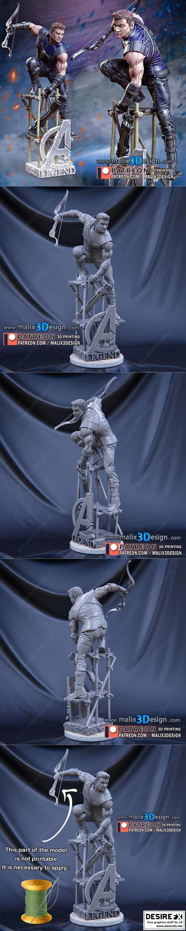 黑寡妇3D打印模型|﻿HAWKEYE