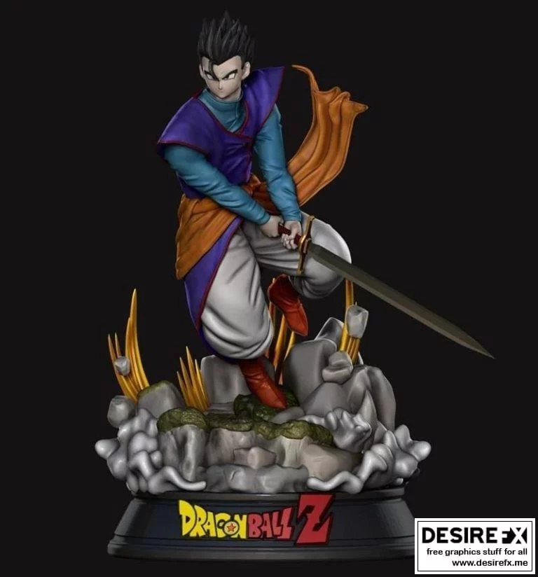 Mystic GoHan 3D打印模型集：动漫角色立体呈现|﻿Mystic gohan