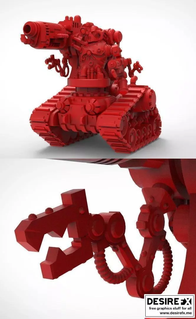 火星自动化毁灭者 3D打印模型|﻿Mars automated destroyer