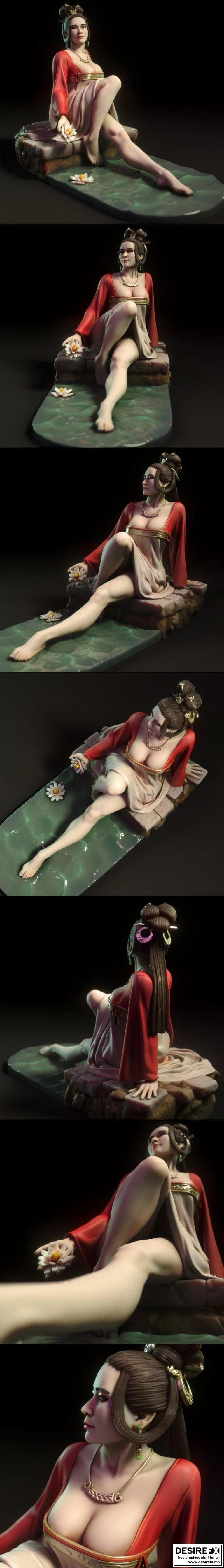 Mei - 女神觉醒 3D打印模型|﻿Mei – Chinese Woman