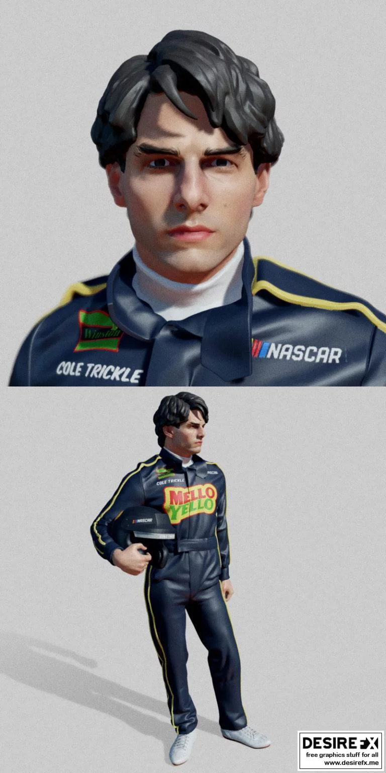 科尔·特里克尔 - 舰队指挥官 - 3D打印模型|Cole Trickle – Tom Cruise