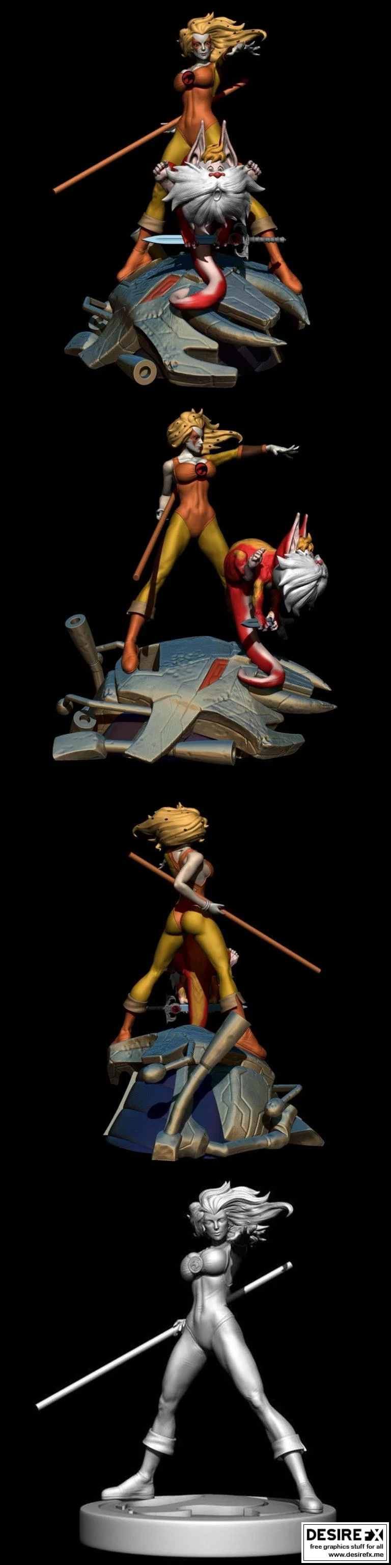 Cheetara 3D打印模型|Cheetara