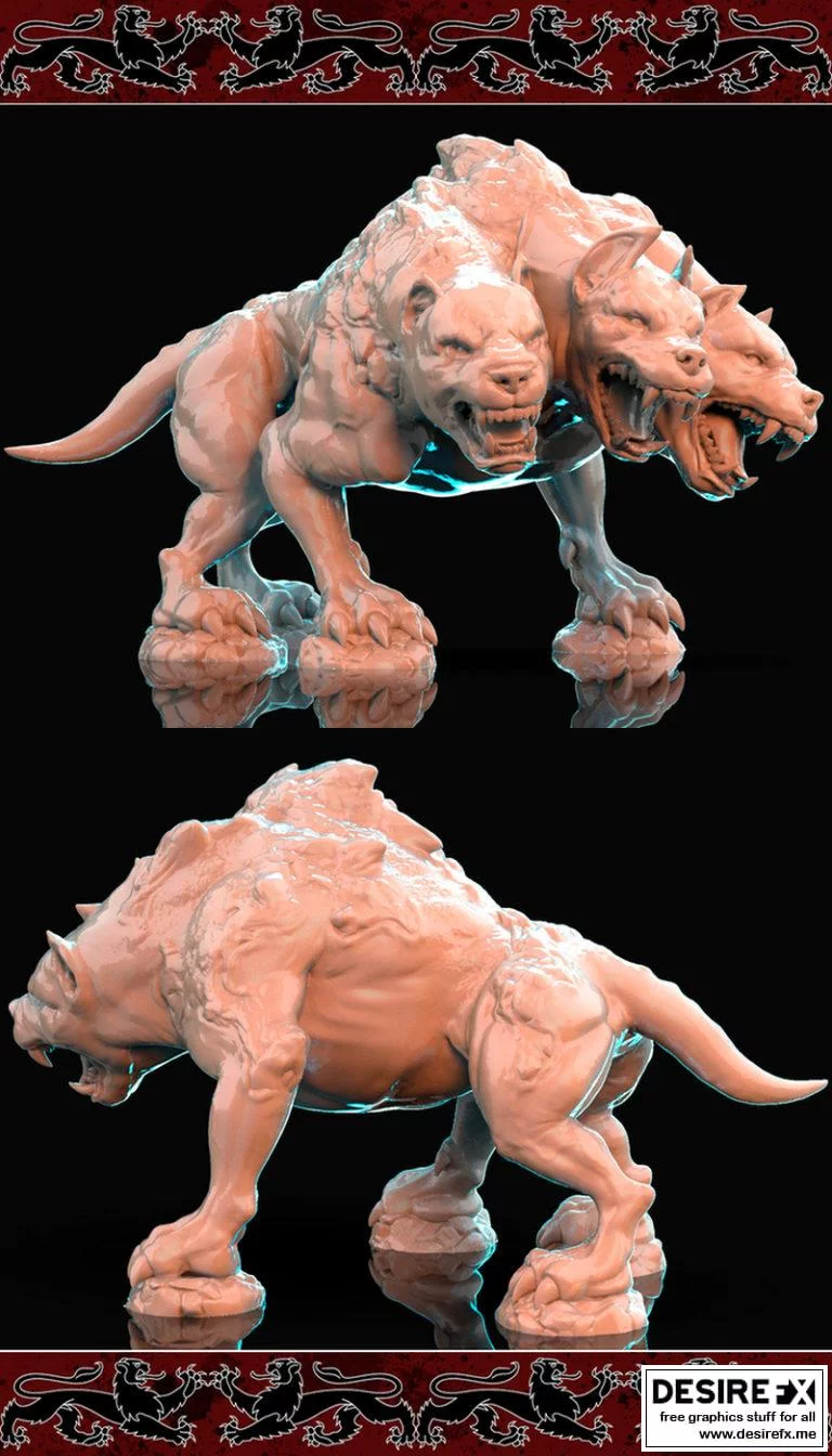 Cerberus-3D打印模型-三头犬|Cerberus