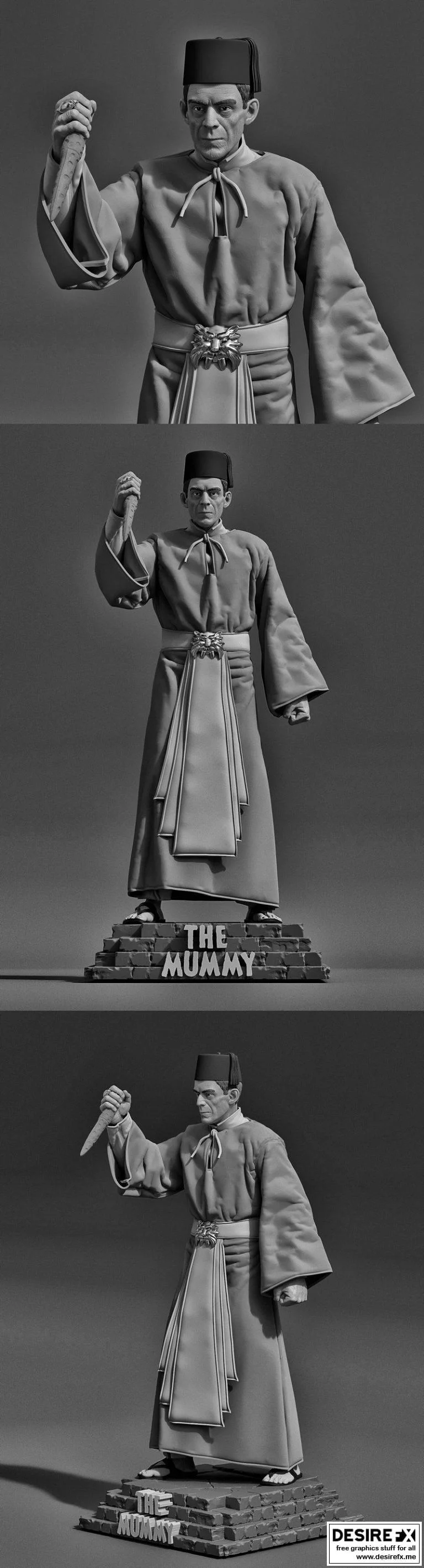 经典怪物——木乃伊 3D打印模型|Classic Monsters – The Mummy