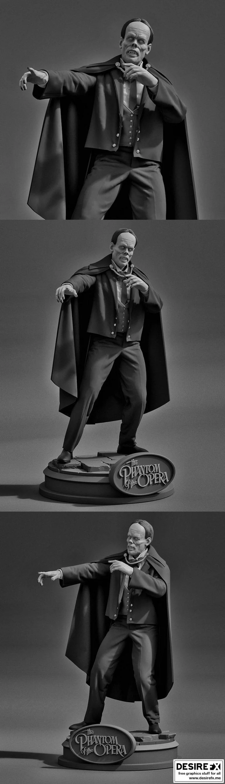 经典怪兽——歌剧魅影3D打印模型|Classic Monsters – The Phantom of the Opera