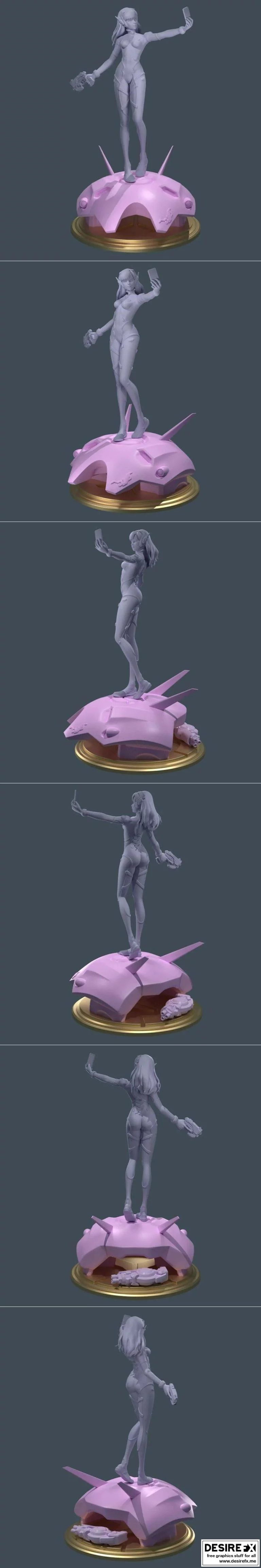 overwatch dvaa 3d打印模型|﻿Overwatch – D.VA selfie