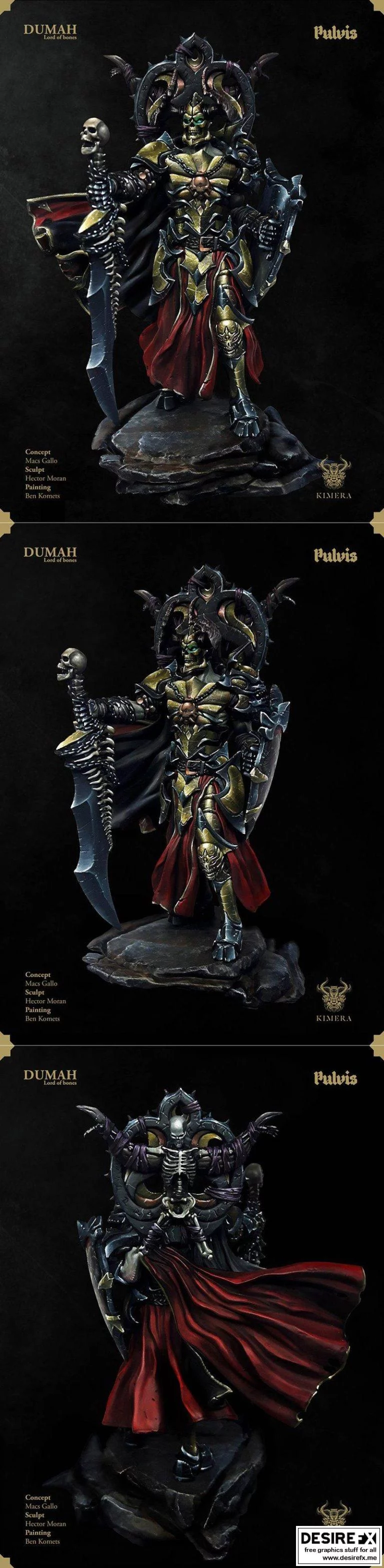 Dumah – 骨王 3D打印模型|﻿Dumah – Lord Of Bones 2