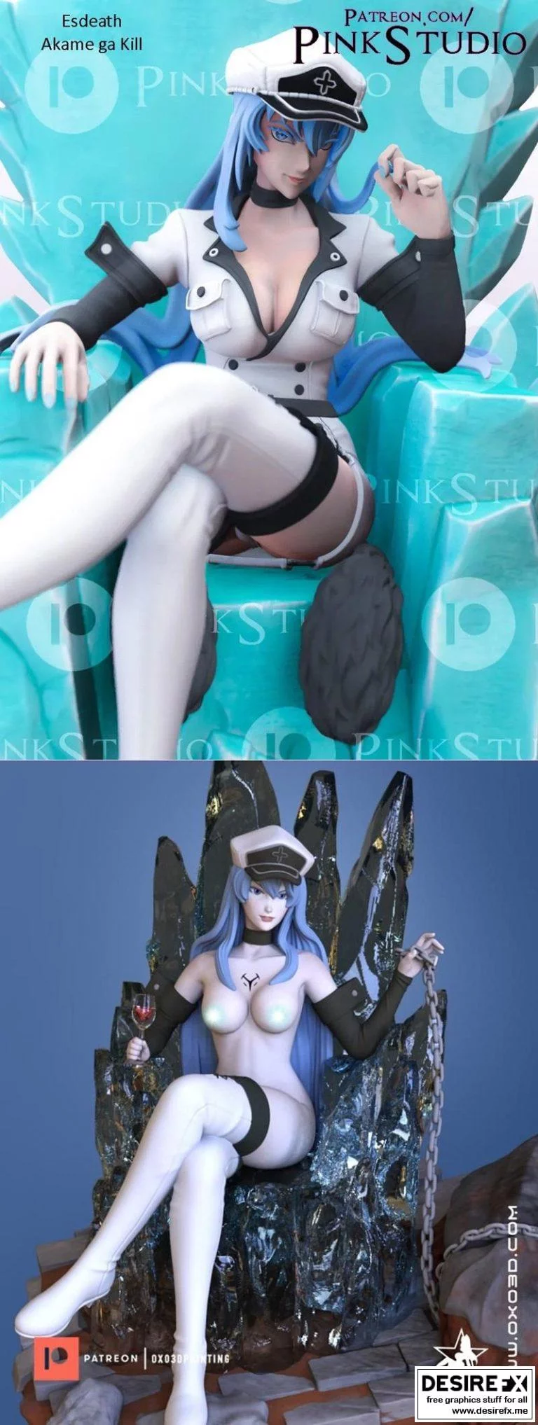 Esdeath 3D打印模型集|﻿Esdeath and NSFW