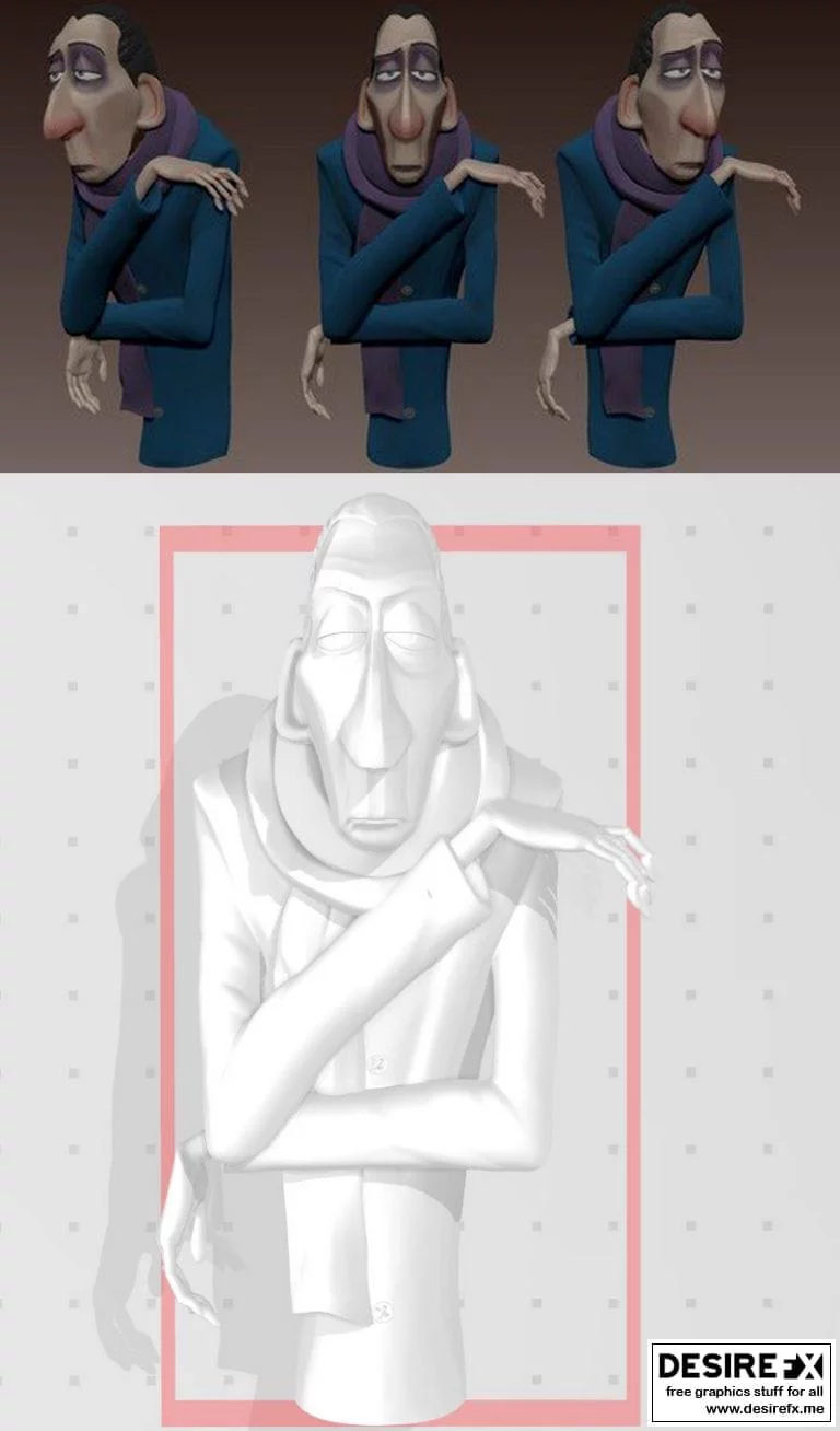 《ratatouille》中的“安东·艾戈”3D打印模型|Anton Ego – Ratatouille