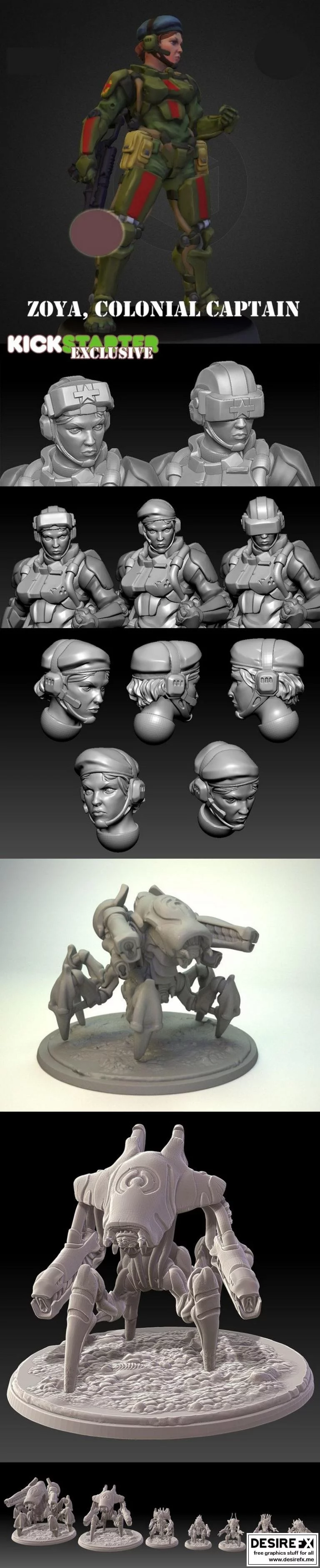 动漫《攻壳机动队》角色“草薙素子”3D打印模型|Aliens