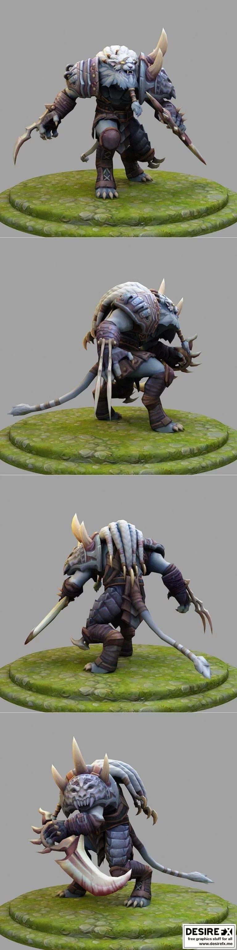 荣耀之战：RenGar 3D打印模型|﻿Rengar from League of Legends