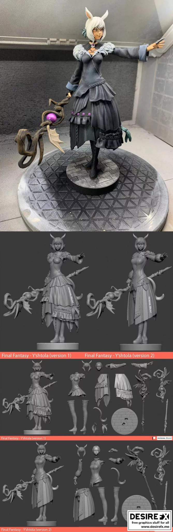 Yshtola-崩坏3-雷电将军 3D打印模型|Yshtola