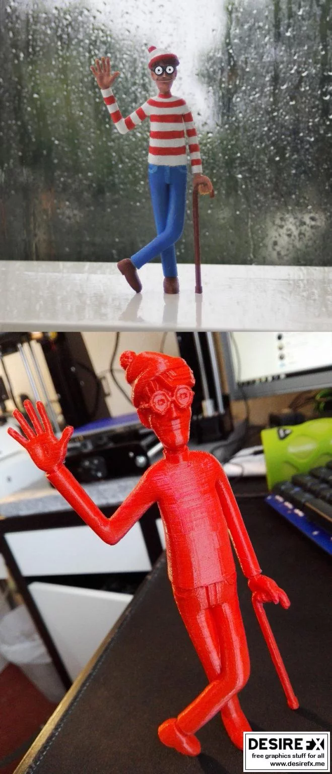 寻找小狼：3D打印模型集|Where’s Wally