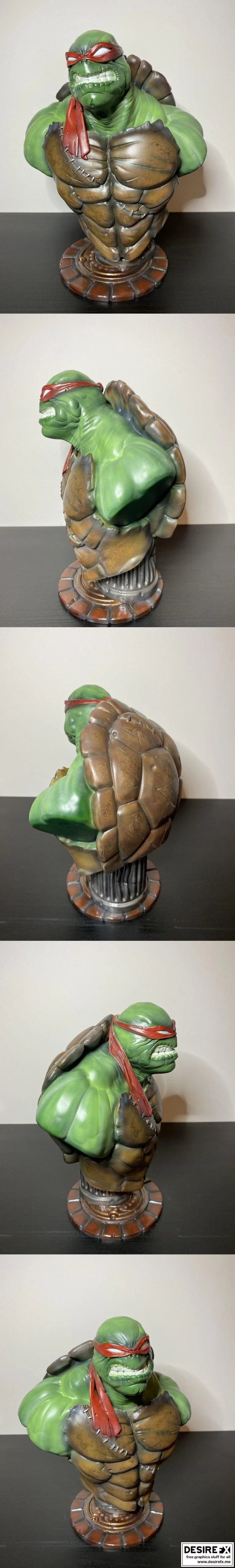 TMNT – 奥特曼 3D打印模型|TMNT – Bust